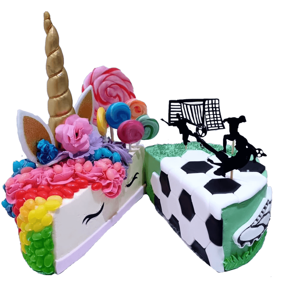 Unicorn and Football cake